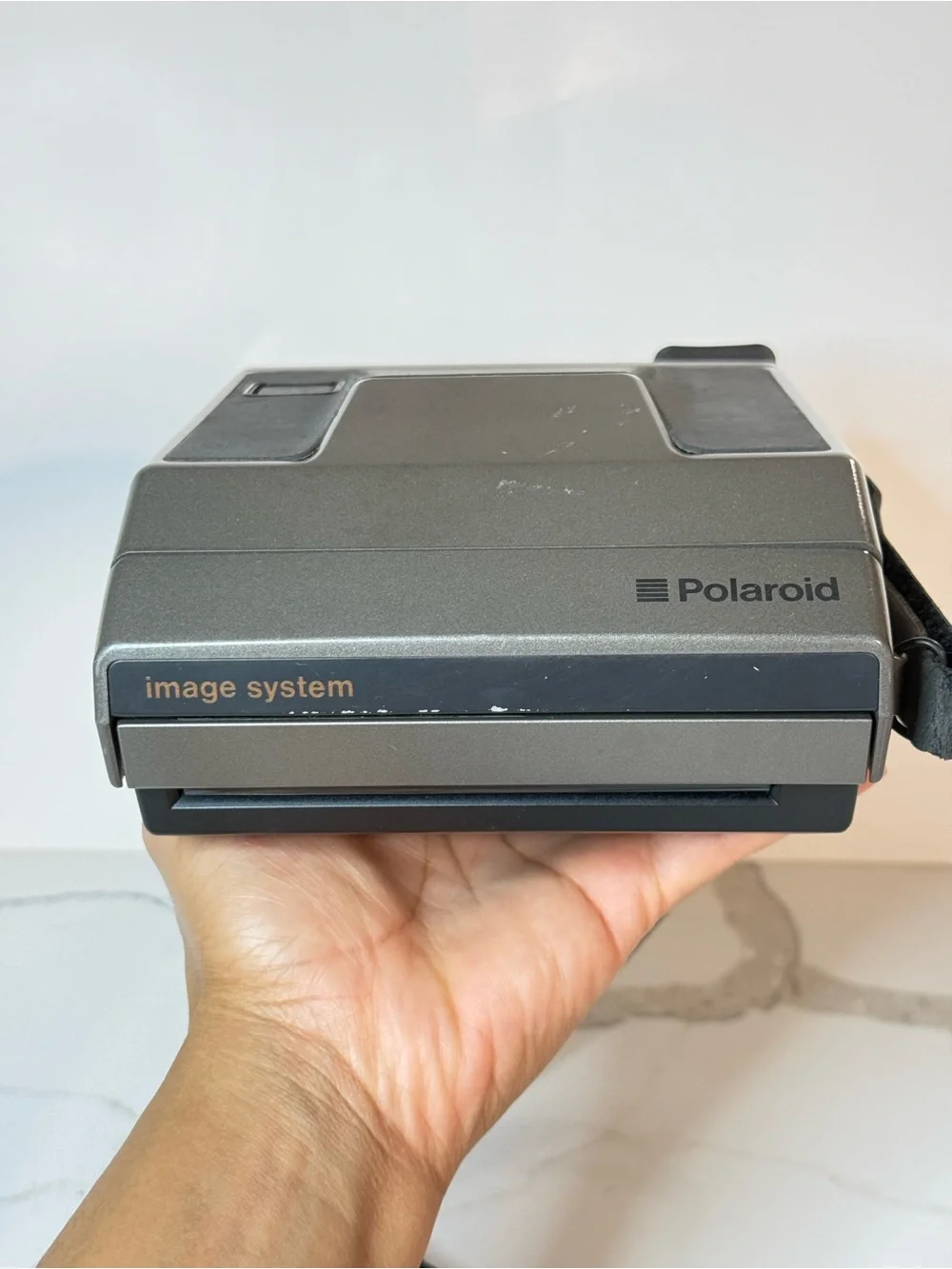 Polaroid Gray and Black Image System Instant Camera
